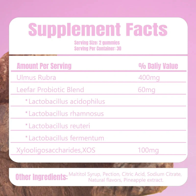 Women's Probiotics Gummies + Slippery Elm