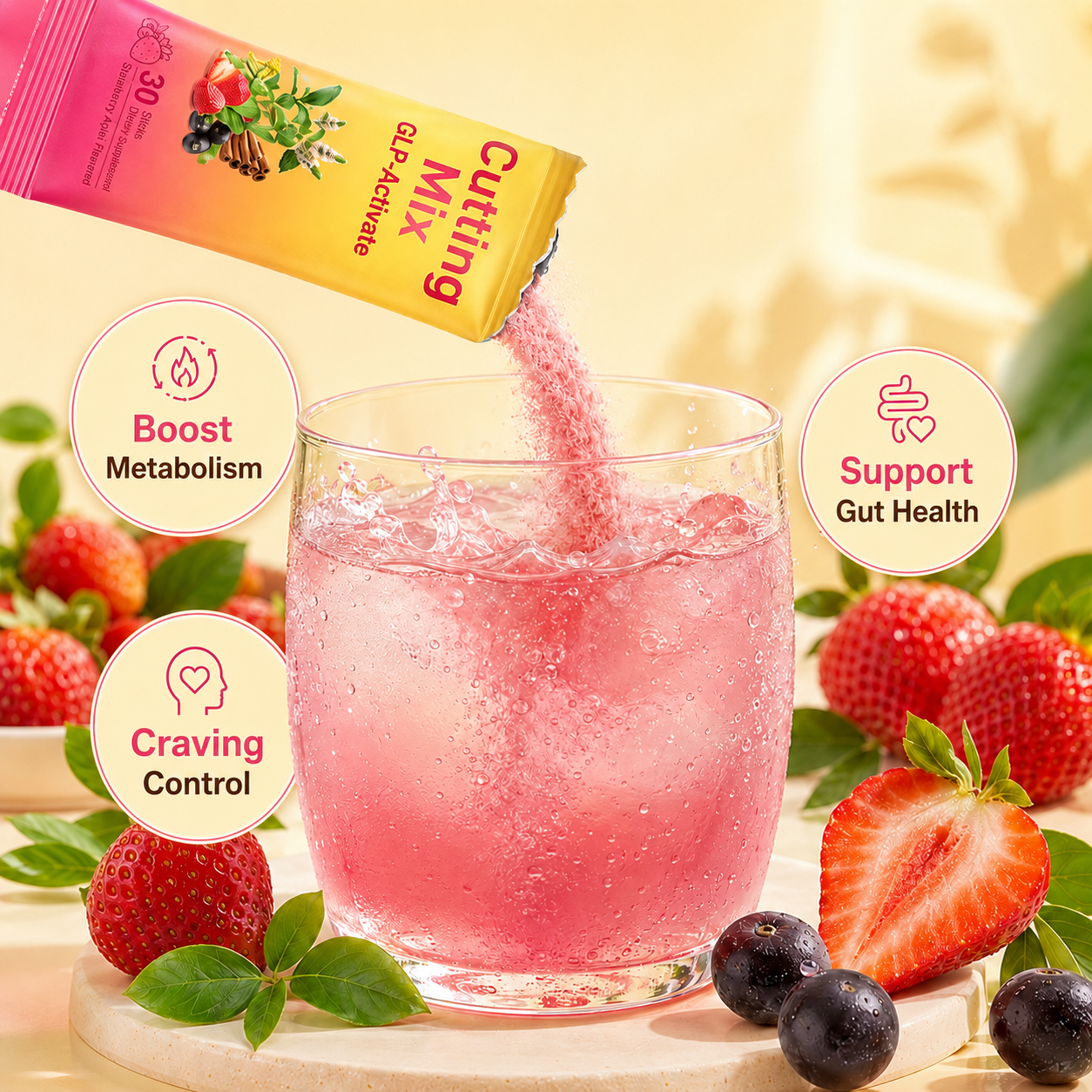 Cutting Drink Mix GLP-1 Drink Mix with 5-HTP, Yerba Mate & Magnesium Tanar Nest Cutting Drink Mix GLP-1 Drink Mix with 5-HTP, Yerba Mate & Magnesium Tanar Nest