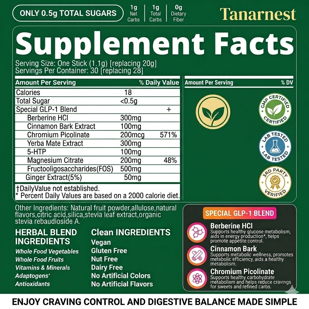[Selling Plan] Cutting Drink Mix – GLP-1 Drink Mix with 5-HTP, Yerba Mate & Magnesium, FOS (Copy)